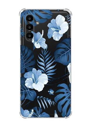 Чехол с утолщёнными углами для samsung galaxy a04s/a13 5g :: тропики (принт 373)