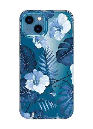 Прозрачный чехол для iphone 13 mini :: тропики (принт 373)