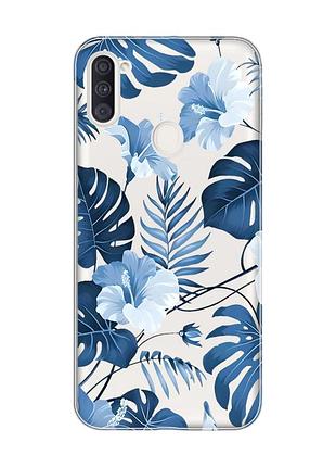 Прозорий чохол на samsung galaxy a11 :: тропіки (принт 373)