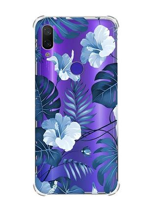 Чехол с утолщёнными углами для xiaomi redmi note 7/note 7 pro :: тропики (принт 373)
