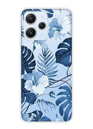Прозрачный чехол на xiaomi redmi 12 :: тропики (принт 373)