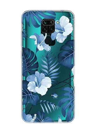 Прозорий чохол на xiaomi redmi note 9 :: тропіки (принт 373)