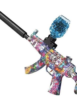 Бластер automatic auto mp 5 gel ball с гель шариками орбиз 10500шт extream green