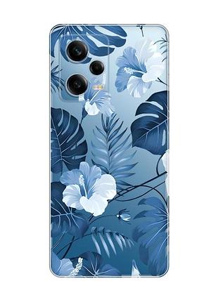 Прозрачный чехол на xiaomi redmi note 12 5g :: тропики (принт 373)