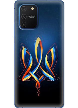 Чохол силіконовий з картинкою на samsung galaxy s10 lite (g770) (патріотичний, герб україни)