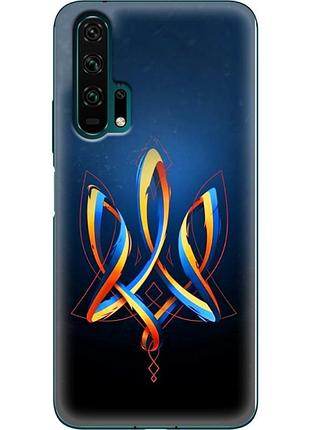 Чехол силиконовый с картинкой на huawei honor 20 pro (патриотический, герб украины)