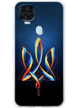 Чехол силиконовый с картинкой на zte blade v2020 (патриотический, герб украины)