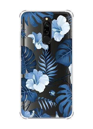 Чохол з потовщеними кутами на xiaomi redmi 8 :: тропіки (принт 373)
