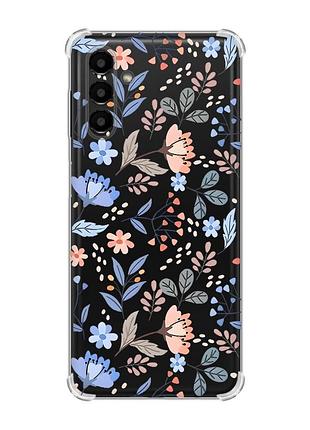 Чохол із потовщеними кутами на samsung galaxy a04s/a13 5g :: квітковий фон (принт 371)