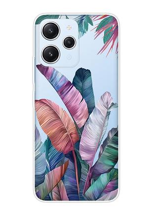 Прозрачный чехол на xiaomi redmi 12 :: тропики (принт 372)