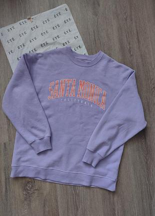 Свитшот худи сиреневый удлиненный hollister гг s