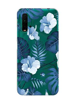 Прозорий чохол на xiaomi redmi 9t :: тропіки (принт 373)