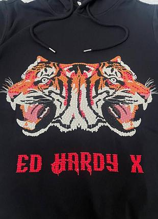 Худи ed hardy черные 4