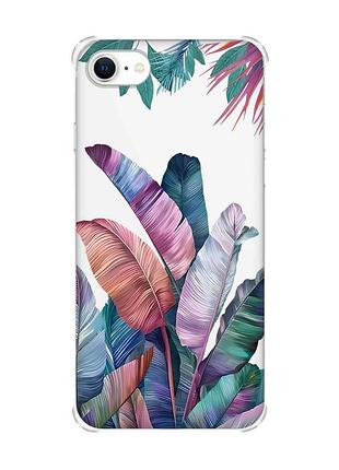Чехол с утолщёнными углами для iphone 7/ 7s/ 8/ 8s :: тропики (принт 372)