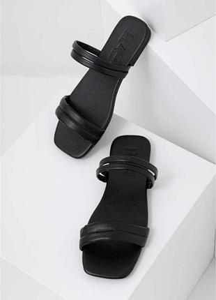 Шлепанцы чёрные answear lab 37 38 размер