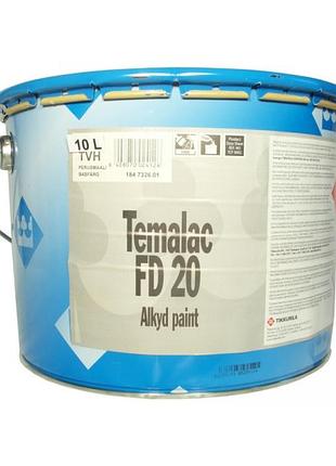 Емаль алкідна tikkurila temalac fd 20 tch напівмат антикорозійна 9 л 18