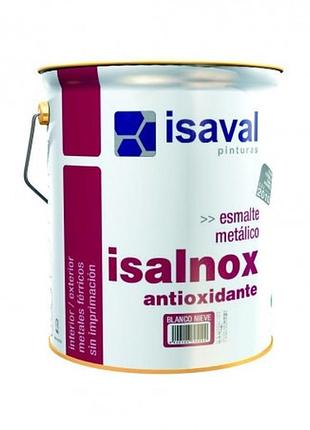 Эмаль по металлу 3в1 противкоррозионная белая чёрная isalnox isaval