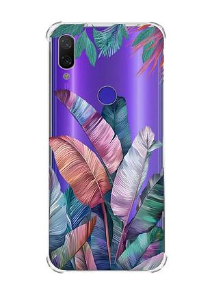 Чехол с утолщёнными углами для xiaomi redmi note 7/note 7 pro :: тропики (принт 372)