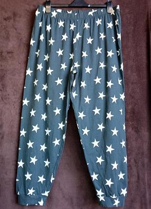 Штаны женские домашние котон, темно серые,xl, eur 46-48