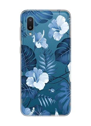 Прозрачный чехол на samsung galaxy a02/a022 (2021) :: тропики (принт 373)