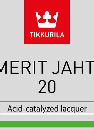 Лак по дереву для наружных и внутренних работ tikkurila merit jahti 20 мерит яхти 20 полуматовый 3 л. 20