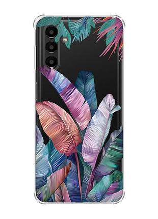 Чехол с утолщёнными углами для samsung galaxy a04s/a13 5g :: тропики (принт 372)