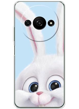 Чехол силиконовый с картинкой на xiaomi redmi a3 (кролик снежок)