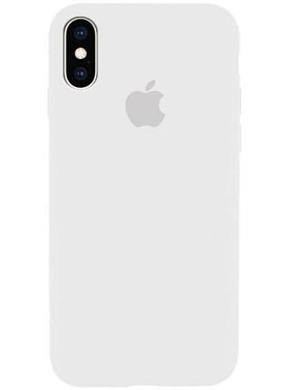 Чехол fiji silicone case для apple iphone xs бампер накладка full soft white