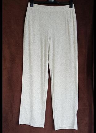 Штаны женские серые в рубчик, m, eur 40-42