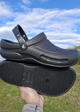 Мужские кроксы, сандалии, шлепанцы crocs bistro work clog black, us m11, 44р. оригинал