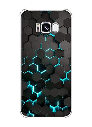 Чохол з потовщеними кутами на samsung galaxy s8 :: соти 3d (принт 357)