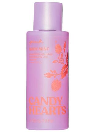 Парфумований спрей для тіла pink victoria's secret candy hearts mist