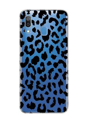 Прозрачный чехол для samsung galaxy a30 (2019)/a20 (2019) :: леопардовый принт (принт 374)