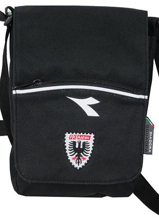 Мужская сумка на плечо diadora tracolla longstr fc черная