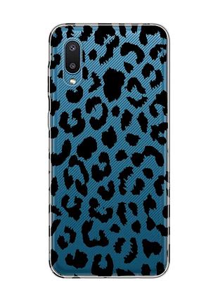 Прозорий чохол на samsung galaxy a02/a022 (2021) :: леопардовий принт (принт 374)