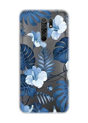 Прозорий чохол на xiaomi redmi 9 :: тропіки (принт 373)