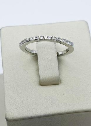 Кольцо серебряное с кубическим цирконием "дорожка" 17,5 2,06 г