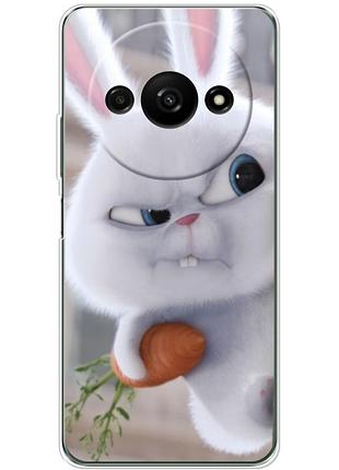 Чехол силиконовый с картинкой на xiaomi redmi a3 (кролик снежок)