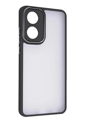 Чехол fiji lens для oppo reno8 t (cph2481) бампер матовый с защитой блока камер black