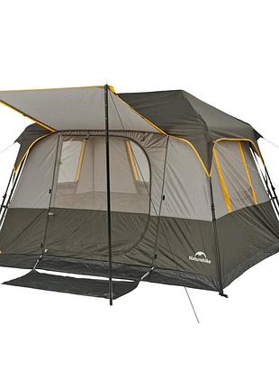 Палатка четырехместная naturehike cape series 5.2 cnk2450ws037, серо-коричневая
