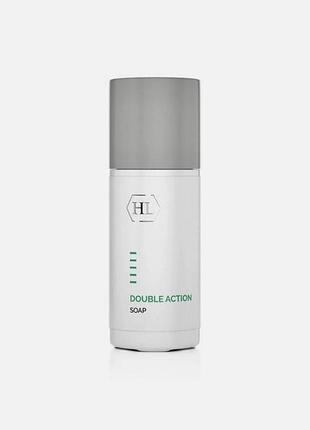Антисептичне рідке мило для жирної і себорейної шкіри holy land cosmetics double action soapless soap 125 мл