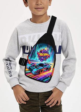 Сумка через плечо детская hot wheels 29х17 см сумка слинг для мальчика (02253)