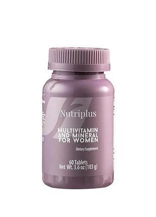 Мультивітамінний комплекс з мінералами для жінок nutriplus, 60 штук код 1001135