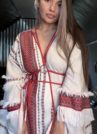 Кімоно - вишиванка з відкритими рукавами simmishop.handmade one size s - l