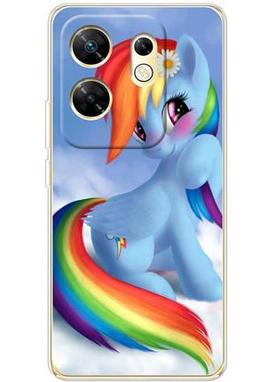 Чехол силиконовый с картинкой на infinix zero 30 4g (литл пони, my little pony)