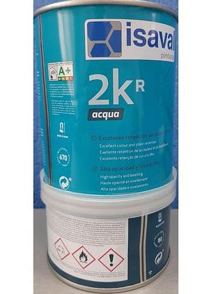 Эмаль акриловая полиуретановая 2-х компонентная без запаха 2 кr aqua isaval 4