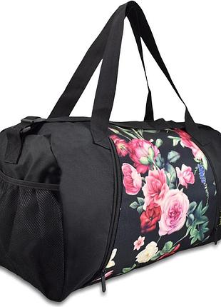 Сумка дорожная semi line 45 black print (a3007-1)