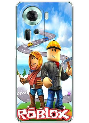 Чохол силіконовий з картинкою на oppo reno 11 5g (роблокс, roblox)