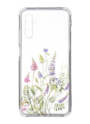 Прозорий чохол на samsung galaxy a34 5g/a346 :: квіткова ідилія (принт 382)