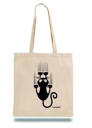 Эко-шоппер bookopt bk4015 black cat бежевый